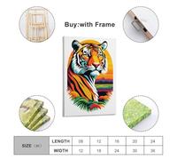 A Gentle Tiger in The Sunset in The Field Decorative Painting Canvas Wall Posters And Modern Family Bedroom Decor 20x30inch(50x75cm)