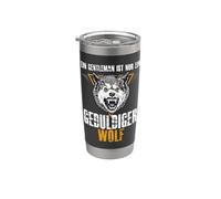 A Gentleman is just a Patient Wolf Stainless Steel Insulated Tumbler