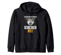 A gentleman is just a patient wolf Zip Hoodie