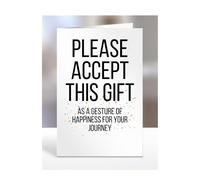 A gesture of happiness for your journey, card, gifts for men, women, to say thank you, presents for christmas, birthday, funny, silly, joke, gag, humour, A5-246_12