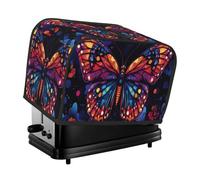 A Giant Blue-Purple Butterfly Toaster Cover 2 Slice Kitchen Small Appliance Covers With Pockets Dust And Fingerprint Protectio
