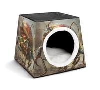A Giant Bug Pet Hut Comfortable Nest for Pets Space Capsule Warm Soft Indoor Pet Shelter Space Pet House for Indoor Cats Small Dogs and Medium Animal