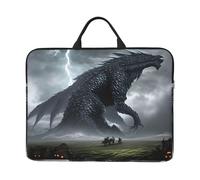 A Giant Monster Patterned Laptop Sleeve Bag, 17 Inch Shockproof Laptop Sleeve, Slim Laptop Bag