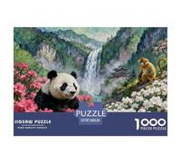 A Giant Panda Jigsaw Puzzle Waterproof 1000 Piece Puzzles for Adults Gifts Impossible Educational Games
