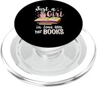A Girl In Love With Her Books bookworms book lovers PopSockets PopGrip for MagSafe