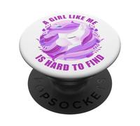 A Girl Like Me is Hard to Find - Women Kids Unicorn Mother's PopSockets Adhesive PopGrip