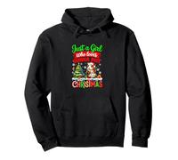A Girl Loves Guinea Pigs And Christmas Santa Rodent Lover Pullover Hoodie