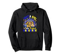 A Girl Loves Hanukkah Menorah Rainbow Jewish Family Women Pullover Hoodie