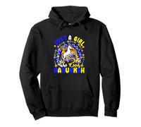 A Girl Loves Hanukkah Unicorn Rainbow Jewish Family Women Pullover Hoodie
