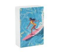 A Girl Surfing on The Waves Funny Cigarette Case