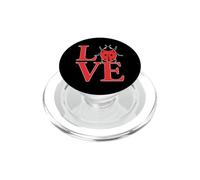 A Girl Who loves Ladybugs cute ladybug for mom love PopSockets PopGrip for MagSafe