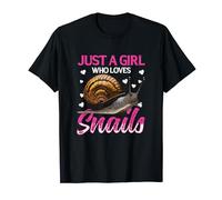 A Girl Who Loves Snails - Snails Slug Gardening Animal T-Shirt