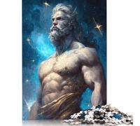 A God And The Starry Night Jigsaw Puzzles Puzzles for Adults Kids. 1000 Piece Great Gifts Challenge Toy Educational Game Home Decoration for Adults& Kids Age 14 Years Up 1000pcs (75x50cm)