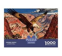 A Golden Eagle Jigsaw Puzzle Waterproof 1000 Piece Puzzles for Adults Gifts Impossible Challenging Games