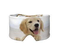 A Golden Retriever, Full Eye Covers Light Blocking Eye Mask Sleep Eye and Ear Muffs