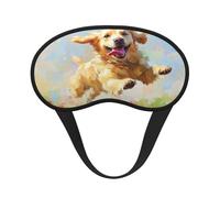 A Golden Retriever Ultimate Eye Mask for Sleeping, Soft and Comfortable Eye Mask, Relaxing Zero Pressure Night Blindfold.
