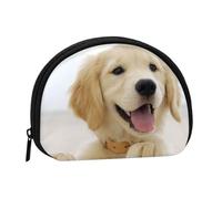 A Golden Retriever, Women's Storage Bag Shell Makeup Bag Small Coin Purse Shell Change Pouch