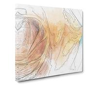 A Golden Yellow Rose Canvas Print | Gallery Wrapped 30mm Frame Wall Art | 20x20 inches | Ready to Hang | Modern Floral Picture | Living Room Bedroom Lounge Office