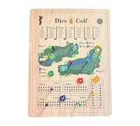 A Golf Dice Board Game, Wood Tabletop Dice Golf Board Game, Fun Family Game Night Holiday Gatherings (1PC)