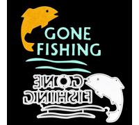 A 'Gone Fishing' Sentiments Metal Cutting Die, Card Making, Crafts, Paper Crafts Scrapbooking, Male, F5