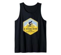 A Good Bike Fixes Everything - Fun Cyclist Bicycle Tank Top