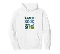 A Good Book and a Cup of Tea Cozy Bookworm Pullover Hoodie