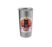 A Good Day Starts with Coffee and A Bombay Cat Funny Cats Stainless Steel Insulated Tumbler