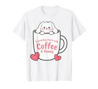 A Good Day Starts with Coffee and Bunny Cute T-Shirt
