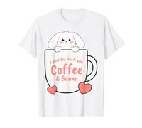 A Good Day Starts with Coffee and Bunny T-Shirt