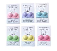 A Good Friend is Like A Bra Pocket Hug,Mini Pocket Hug with Bra Token,Cute Bra with Pocket Hug Token Cards,Humorous Positive
