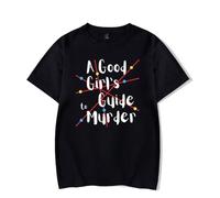 A Good Girl's Guide to Murder T-Shirt Hip Hop Short Sleeve Casual Tee Shirt Fashion Wear Unisex Tshirt (S,Black)