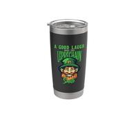 A Good Laugh Make This Leprechaun Smile St Patricks Day Stainless Steel Insulated Tumbler