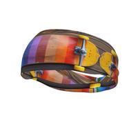 A Good-Looking Skateboard Sweat Band Headband for Men Women - Athletic Stretchable Breathable for Running Gym Tennis Yoga & All Sports
