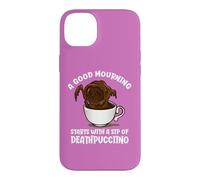 A Good Mourning Starts With A Cup Of Deathpuccino Halloween Case for iPhone 14 Plus