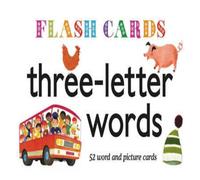 A Gre Three - Letter Words - Flash Cards Paperback Book A Gre Multicolor