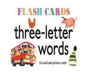 A Gre Three - Letter Words - Flash Cards Paperback Book A Gre Multicolor