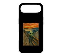 A Green Alien In The Scream By Edvard Munch Funny Alien UFO Case for iPhone Air