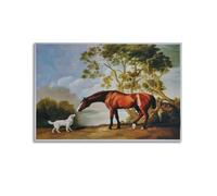 A Grey Horse-2 Poster by George Stubbs Wall Art Scroll Canvas Painting Picture Living Room Decor Home 20x30inch(50x75cm)