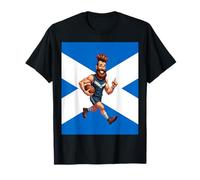 A Grinning Scottish Rugby Runner T-Shirt