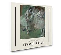 A Group Of Ballet Ballerina Dancers By Edgar Degas Canvas Print | Gallery Wrapped 30mm Frame Wall Art | 20x20 inches | Ready to Hang | Impressionist Picture | Living Room Bedroom Lounge Office