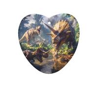 A Group of Dinosaurs 1 PCS Car Air Freshener Hanging Aromatherapy Tablets Automotive Ornament for Auto Room Bathroom Bedside Love form