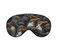 A Group of Penguins Sleep Mask, Ultra Soft Eye Mask for Sleeping with Adjustable Strap, Comfortable Lightweight Blindfold Eyeshade, Total Blackout Eye Cover for Night Sleep Travel Office Nap