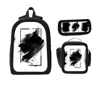 A group people colorful paint their faces one whom is looking down The Backpack with Lunch Box Pencil Set 3 Women Men, Multi10, 17x12.6 x5.1in