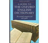 A Guide to the "Oxford English Dictionary"