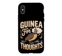A Guinea for Your Thoughts Guinea Fowl Poultry Case for iPhone X/XS