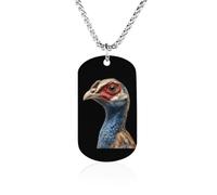 A Guinea Fowl Head Novelty Pendants Necklaces