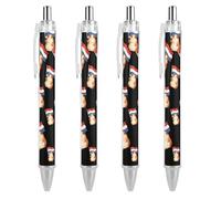 A Guinea Pig Holding A Dutch Flag Ballpoint Pens 0.5mm Fine Black Ink Retractable Writing Rollerball Pen for Home Office