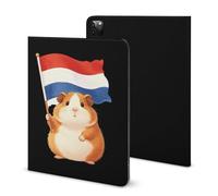 A Guinea Pig Holding A Dutch Flag Funny Tablet Case Compatible with IPAD Pro 2020 （11in） Personality Protective Cover with Pen Slot