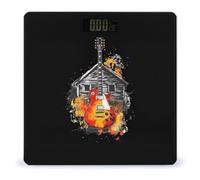 A Guitar House Digital Bathroom Weighing Scales for Body Weight LCD Display