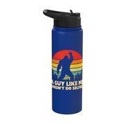A Guy Like Me Doesn't Do Selfies Bigfoot Sasquatch Rock On Stainless Steel Insulated Water Bottle